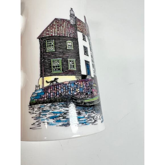 Dunoon England Fine Bone China Doorways Rose Cottage Cups set of 2- dogs & cats - Picture 6 of 11